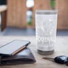 Football Player Lineman and Ball Design Stainless Steel Insulated Tumbler