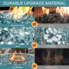 NUPICK 10 Pound Fire Glass, 1/4 Inch Reflective Fire Pit
