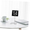CAXUSD 25pcs Black and White Double Sided Table Number Table