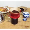 Fino Pour-Over Coffee Brewing Filter Cone, Number 4-Size, Red, Brews