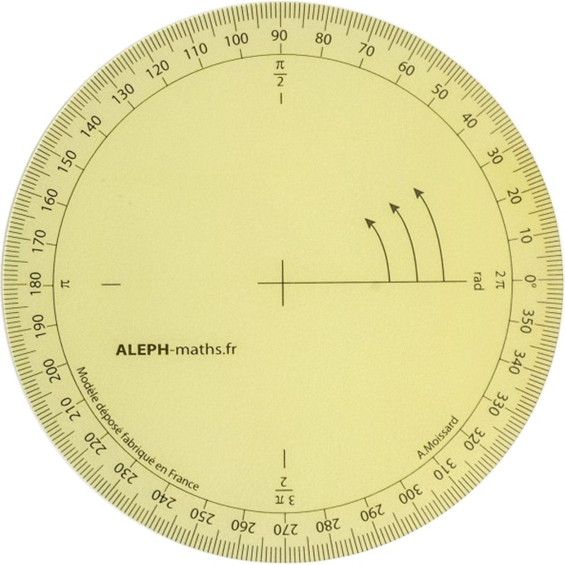 Aleph School Enrolment Set Ruler Large Model + Trigonometry Protractor