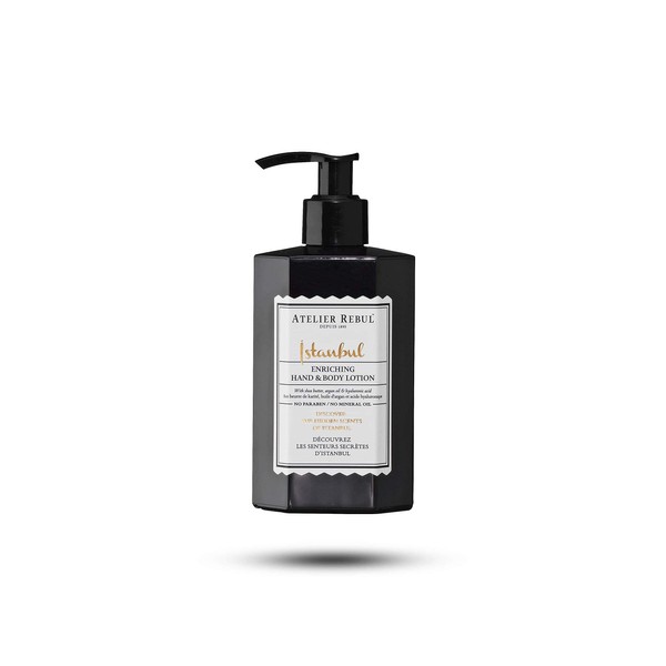 Atelier Rebul ISTANBUL Hand and Body Lotion (250 ml) - Natural, No Sulphates, Parabens and Mineral Oils - For All Skin Types