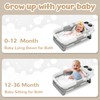 Collapsible Baby Bathtub for Newborn, Baby Bath Tub with Thermometer