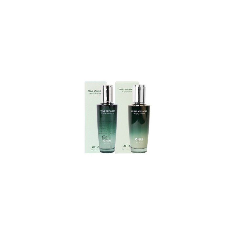 OHUI Prime Advancer De-aging 2-Piece Single Set Skin + Emulsion