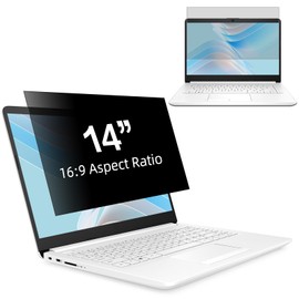 LUSA DESIGN Laptop Privacy Screen 14 Inch - 16:9 Aspect Ratio)Privacy Filter Screen Protector Compatible With 14inch Lenovo Hp Dell Acer Asus Thinkpad Envy Xps,Removable Anti Glare Blue Light Filter