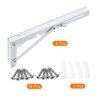 uxcell 2 Pcs Folding Shelf Brackets, 10 Inch Iron Collapsible