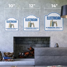 I'm The Electrician 14" x 14” Sign | Indoor/Outdoor Plastic | SignMission Designer Mother Electric Apprentice Novelty Gift Funny Joke Gag Road Garage