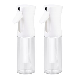 VigorPath Continuous Spray Bottle for Hair – Fine Mist Mister for Hairstyling, Cleaning, Plants, Pets, Barbers, Salons, and Essential Oil Applications (150ml/5 oz) Clear 2 Pack