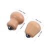 SAFIGLE 2pcs Manual Wooden Face Massager Tool: Rolling Ball Design