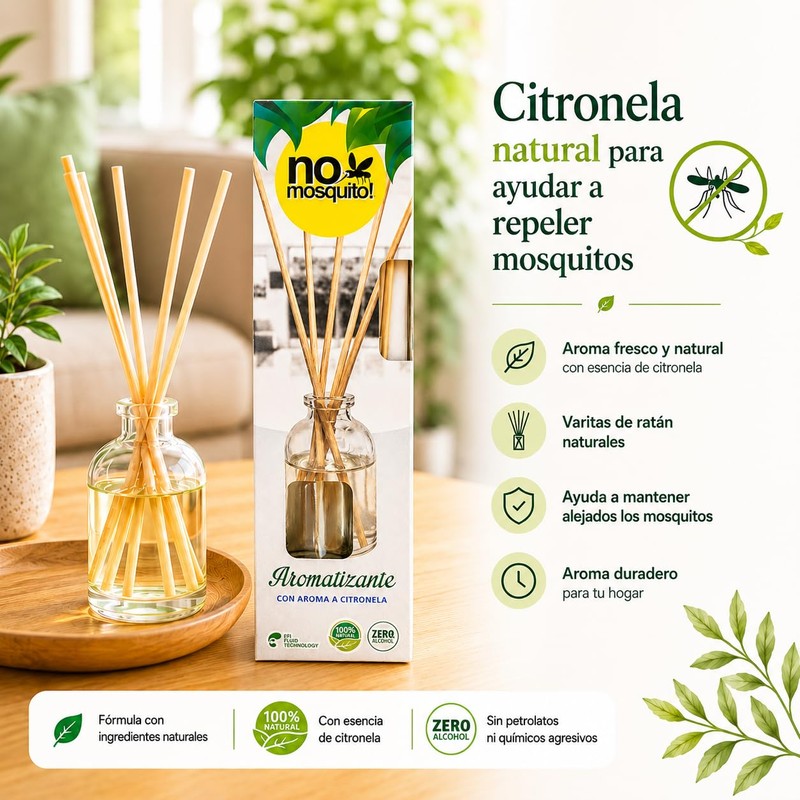 6 Pack Aromatizantes Repelente de Insectos con esencia de citronela.