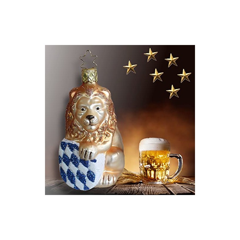 Inge-glas Christmas Hanging Bavarian Lion