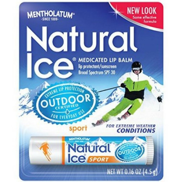 Mentholatum Natural Ice Sunscreen/Lip Protectant SPF 30 Sport 1 Each ( Pack of 48)