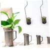 Outanaya 2pcs Metal Air Plant Hooks Sturdy Ceiling Plant Hangers