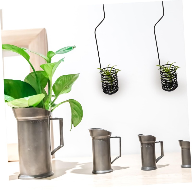 Outanaya 2pcs Metal Air Plant Hooks Sturdy Ceiling Plant Hangers