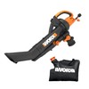WORX WG505 Trivac 12 Amp 3-in-1 Electric Leaf Blower/Leaf Vacuum/Mulcher,