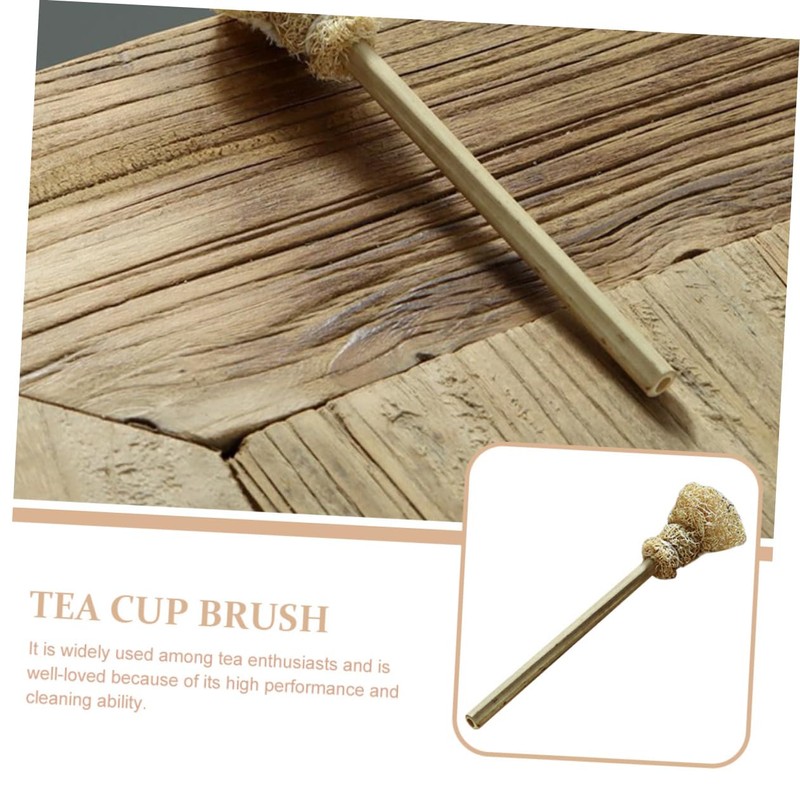 CHILDWEET Loofah Teapot Brush Durable Cup Cleaning Brush with Practical