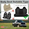runfider Thickened Oxford Cloth Front Solid Bench Seat Covers with