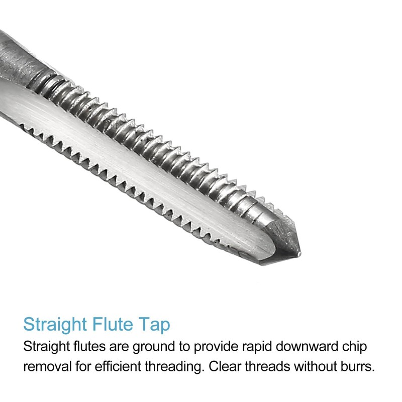 TA-VIGOR 4Pcs M6 x 1mm Metric Thread Taps, H2 High