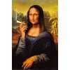 Large 35x23 inch Mona Lisa Smoking Poster Poster Print, 24x36