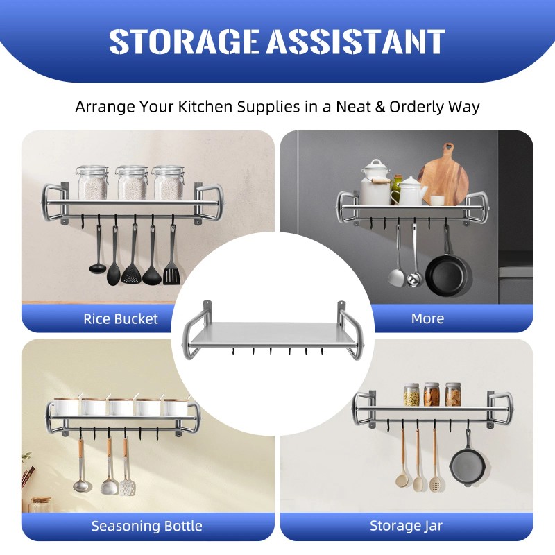 NOT INCLUDE Microwave Oven Rack Wall-Mount Kitchen Shelf Shelves Counter