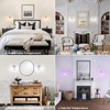 Shenmoyl Set of 2 Crystal Battery Operated Wall Sconce,Rechargeable Wall