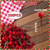200 Christmas Holly Berries, Festive Wreath Making Supplies, DIY Christmas