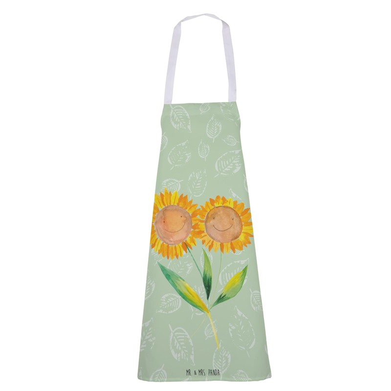 Mr. & Mrs. Panda PARENT-NEW Cooking Apron Sunflower, Leaf Green,