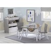 Delta Children 4-Piece Toddler Playroom Set, Grey/White