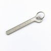 Titanium Ruler, Portable EDC Micro Ruler, Lightweight Keychain Small Ruler,
