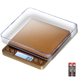 Fuzion Digital Scale .1 Gram Accuracy, 3000g Mini Food Scales for Herb, Spice, Jewelry, Gold, Small Food Scale - Weight Gram and Oz