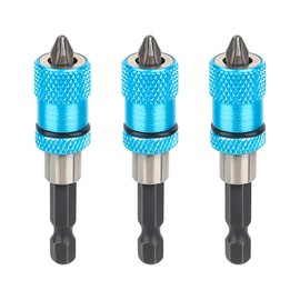 Drywall Bit Holder Drywall Bit Magnetic Quick Change Bit Holder 1/4 Inch Hex Shank Quick Change Magnetic Bit Holder Screw Depth Adjustment Screw Attachment Drywall Construction Pack of 3