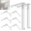 8 Pieces Valance Clips Vertical Blind Clear Valance Clip Bracket