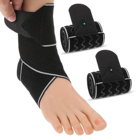 Heclia Knöchelbandage für verstauchten Knöchel 2 Stück verstellbare Stützfußbandagen Knöchelstütze für Frauen und Männer Knöchelkompressionsmanschette Achillessehnenentzündung Plantarfasziitis