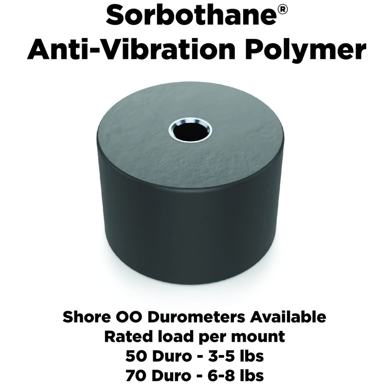 Isolate It!: Sorbothane Female Vibration Bumper Mount - #8-32 -