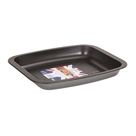 Wham 56125 Non-Stick Roasting Tray, Steel, Silver/Graphite, 32 x 10 x 4 "