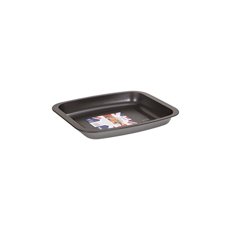 Wham 56125 Non-Stick Roasting Tray, Steel, Silver/Graphite, 32 x 10