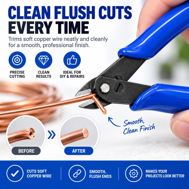 Carbon Steel Diagonal Pliers for Precision Cutting – Side Nipper