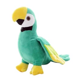 AUCOOMA 9.84" Parrot Stuffed Animal Cute Bird Plush Parakeet Hug Toy Gifts for Kids, Green
