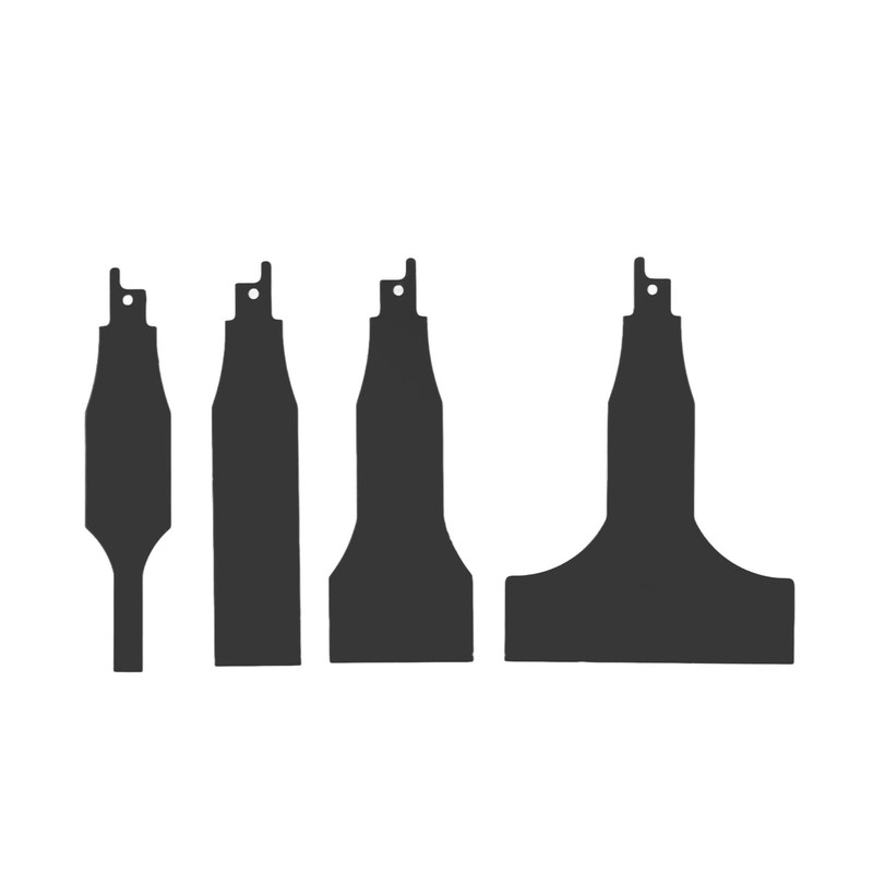 4pcs Multifunctional Reciprocating Saw Scraper Cutter Made of Carbon Steel,