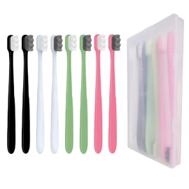 EasyHonor EasyHonor Extra Soft Toothbrush for Sensitive Gums, Micro Fur Manual Toothbrush with 20000 Soft Floss Bristle for Pregnant Women, Elderly and Gum Recessions, Protect Fragile Gums (8 Pack)