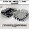 Evelots Bakeware/Cookware Scratch Protectors-Pots/Pan/Dish Dividers-Set of 12 - Two Large