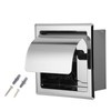Mirror Surface Toilet Paper Holder Stainless Steel Paper Towel Rack