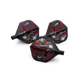 CUESOUL TERO AK4 Dart Flights Forma estándar, diseño de ópera de Pekín, juego de 3 piezas