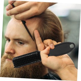 WOONEKY Ergonomic Neck Duster Brush Set Hair Cutting and 4pcs Pack Men's Hair Cleaning Brush Haircut Accessory