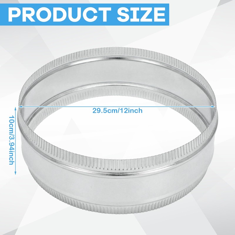 Frienda 12" Duct Coupler Duct Connector Coupling Flexible Galvanized Steel