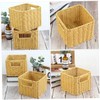 VILLFUL Elegant Desktop Basket Woven Storage Basket for Office Kitchen