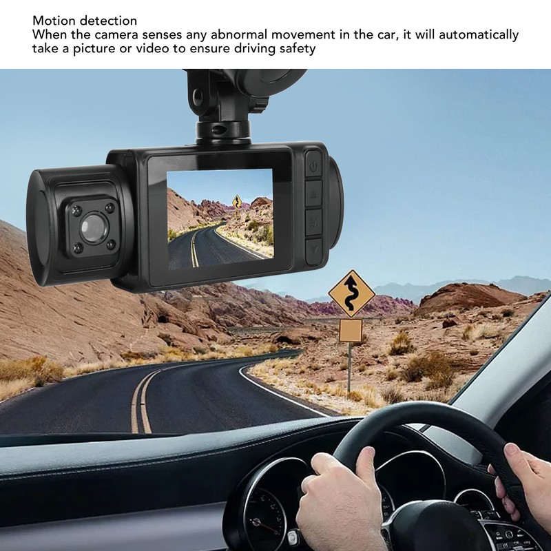 2in Dash Cam Camera 3 Lens DC12 to 24V 1920x1080P