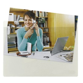 Smead Self-Adhesive Poly Pocket, 6 x 4 Photo Size, Clear, 100 Per Box (68164)