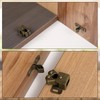 Bonuci 20 Pcs Cabinet Door Latch and Catch Hardware Double
