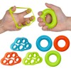 Hand Grip Strengthener, Finger Exerciser, Grip Strength Trainer (6 PCS),New